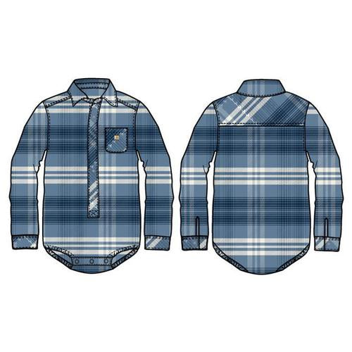 Carhartt Kids Long Sleeve Flannel Bodysuit