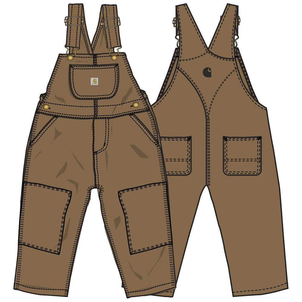 Carhartt Kids Loose Fit Canvas Bib Overall