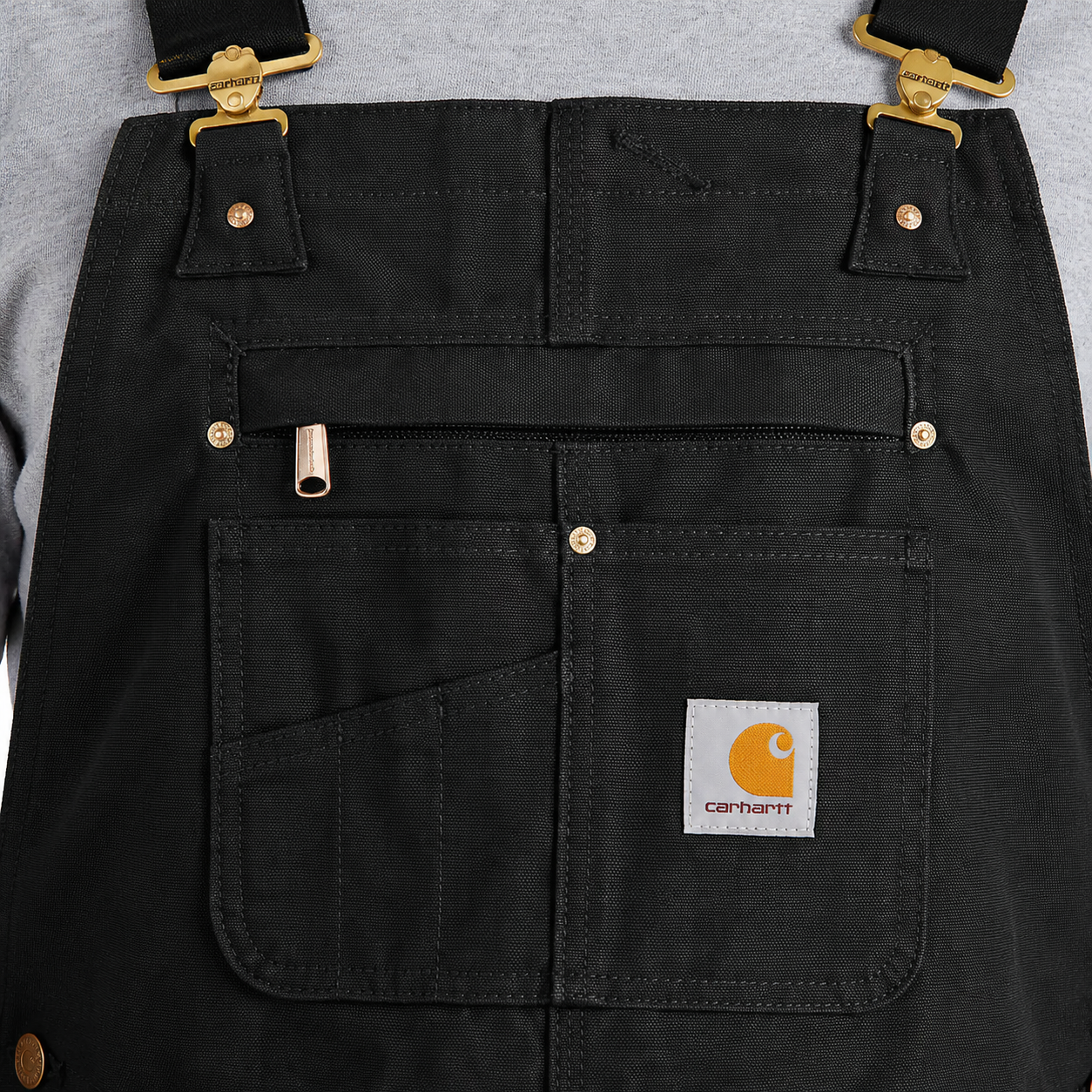 Carhart Relaxed Fit Duck Bib Overall - BLACK