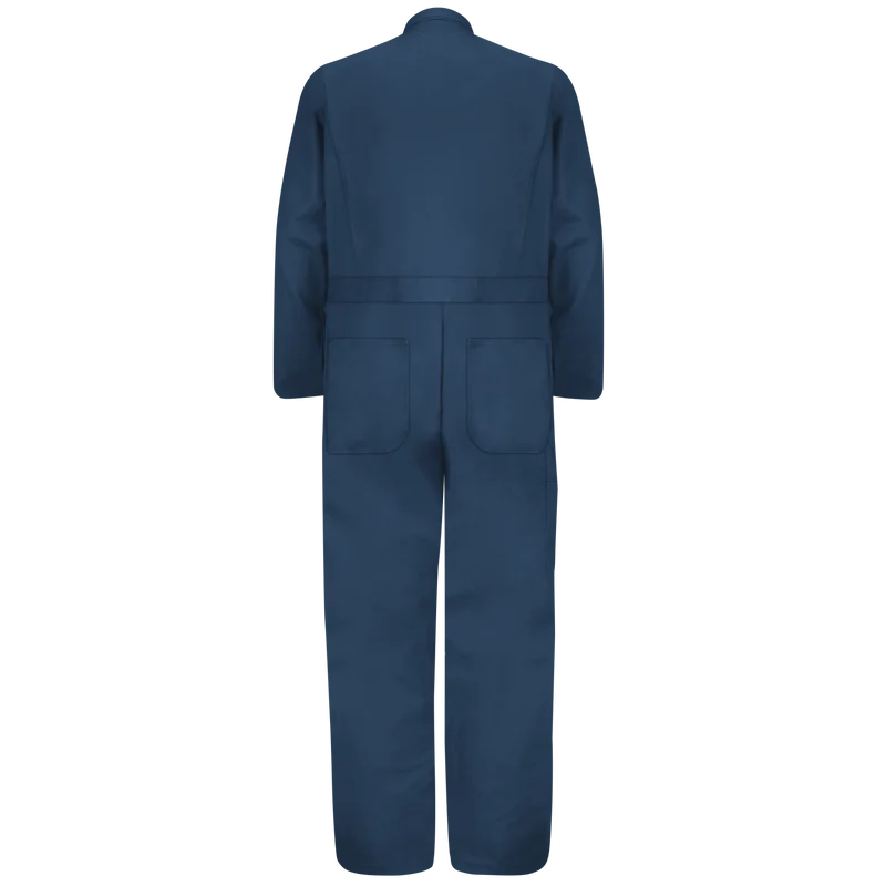 Red Kap Button-Front 100% Cotton Coveralls