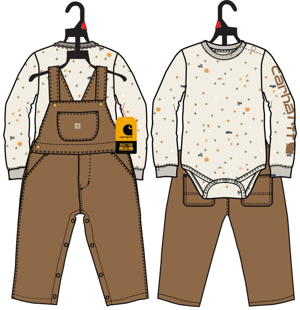 Carhartt Long Sleeve Quilted Overall Set