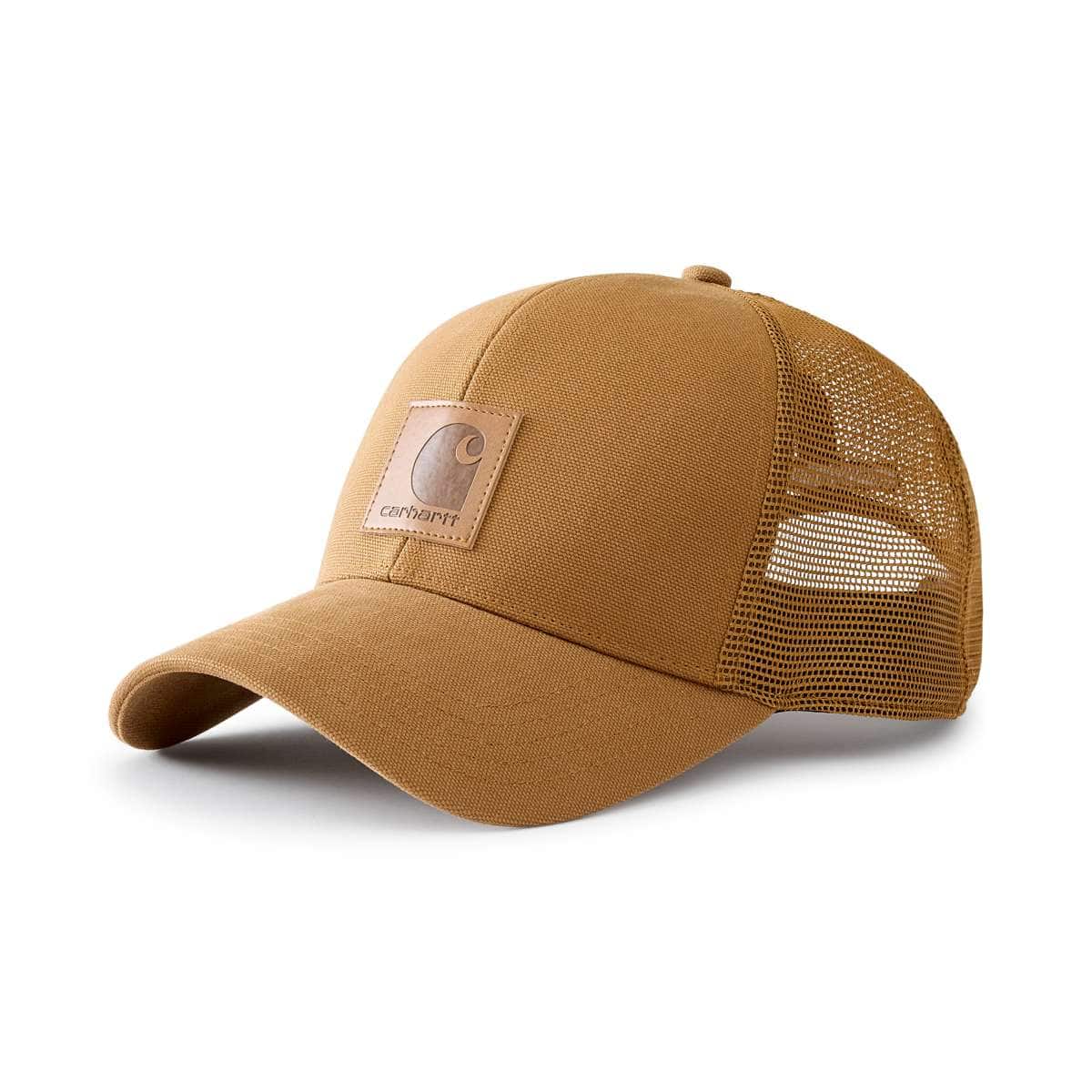 Carhartt Oakland Leatherette Cap — Carhartt Brown, product view