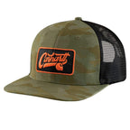 Carhartt 107342 Oakland Built To Last Camo Cap — Army Green Camo, three-quarter view