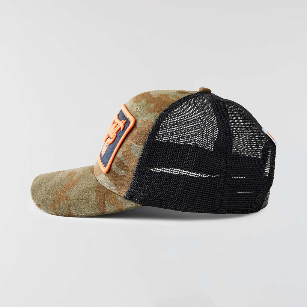 Carhartt 107342 Oakland Built To Last Camo Cap — Army Green Camo, side view