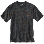 Carhartt Relaxed Fit Lightweight Short-Sleeve Pocket Camo Logo Graphic T-Shirt