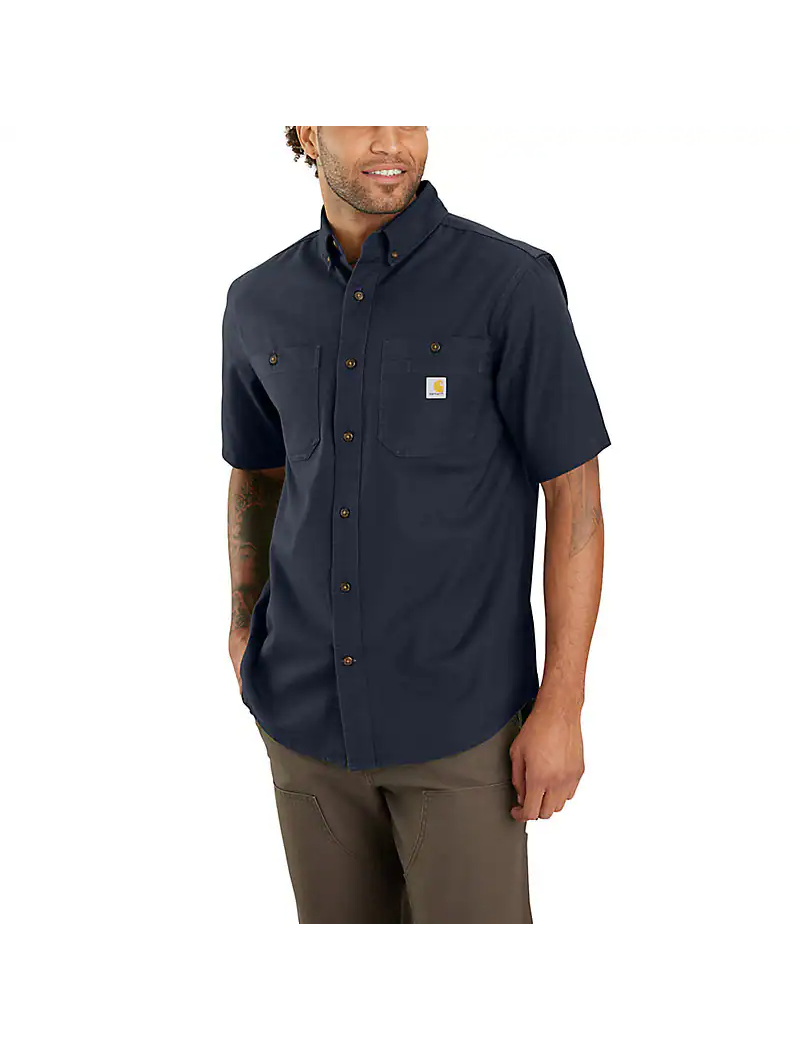 Carhartt Rugged Flex® Relaxed Fit Midweight Canvas Short-Sleeve Shirt