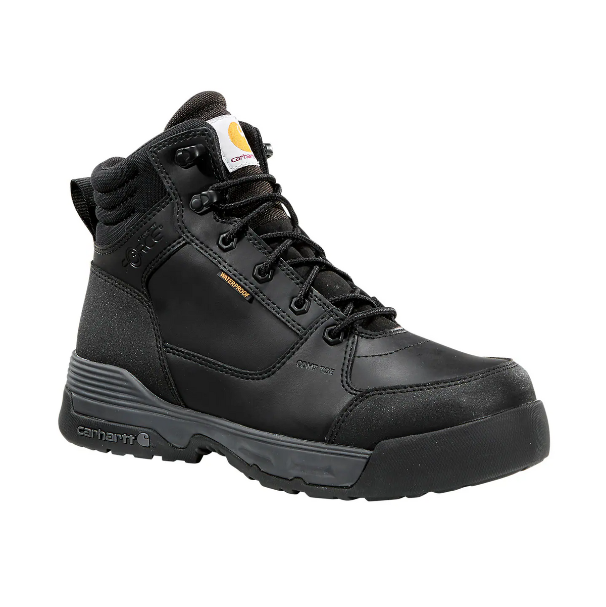 Carhartt Force HD 6" Waterproof Composite Toe Work Boot - Black