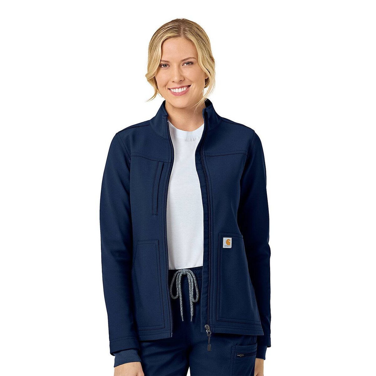 Carhartt Women's Rugged Flex® Peak Bonded Fleece Scrub Jacket