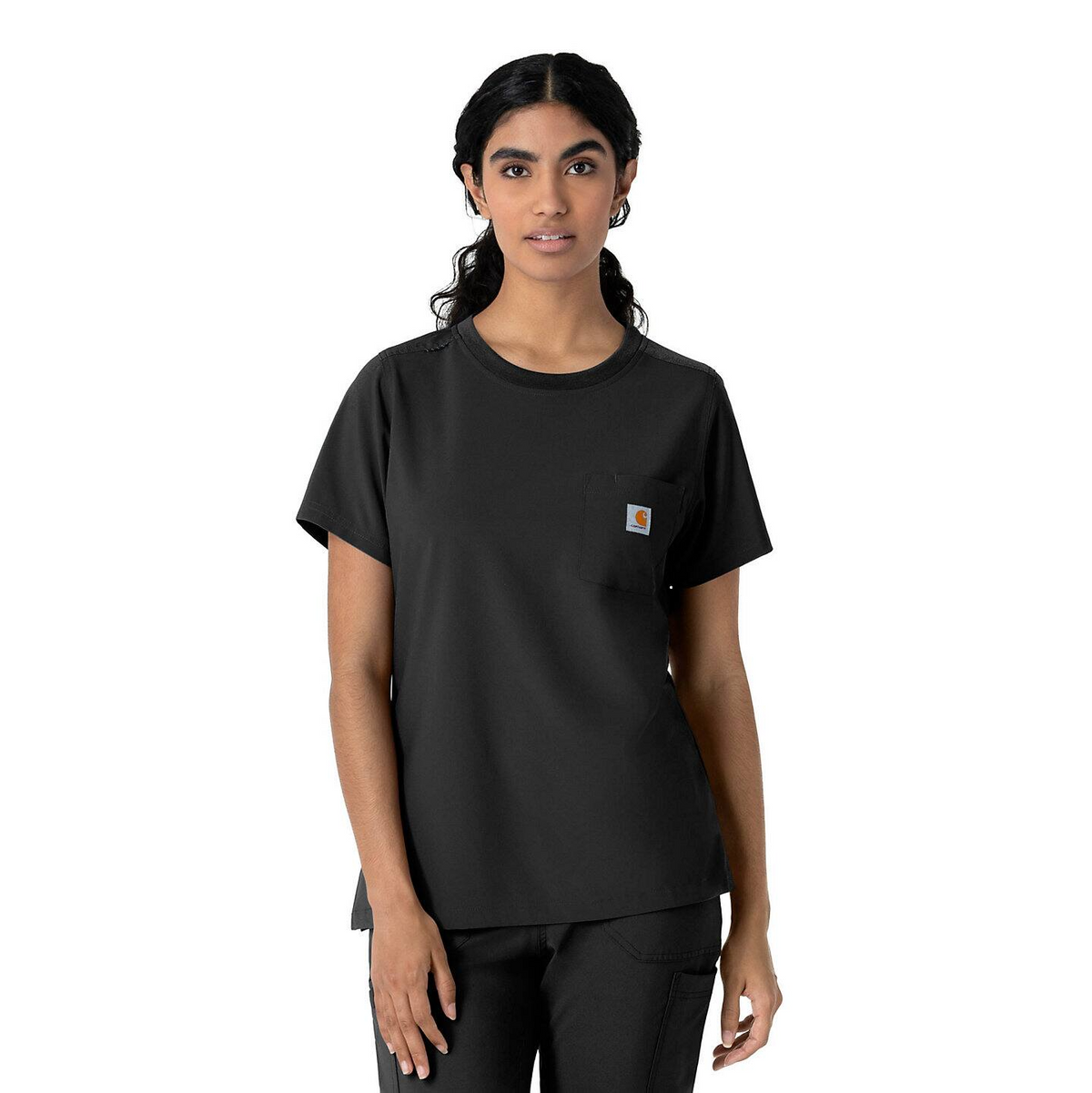 Carhartt Women's Force Cross-Flex Crew Neck Scrub Top