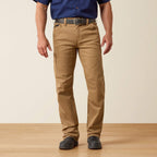 Ariat Rebar M4 Relaxed DuraStretch Washed Twill Dungaree Boot Cut Pant — Field Khaki, manufacturer product image