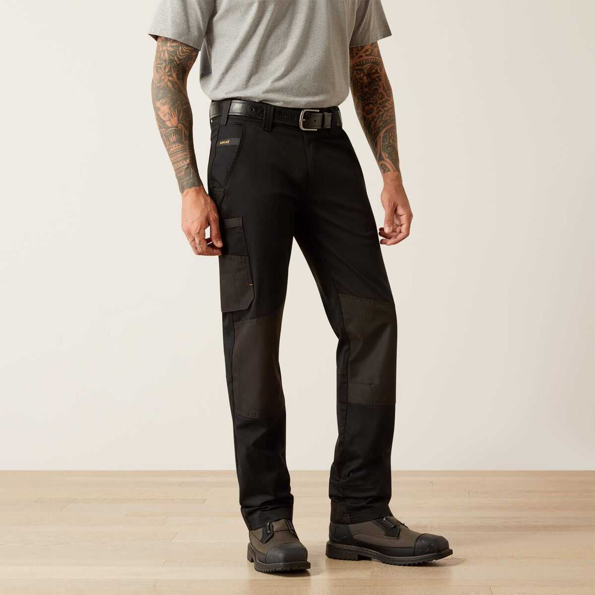 Ariat Rebar M8 Modern DuraStretch Cargo Pant — Black, manufacturer product image