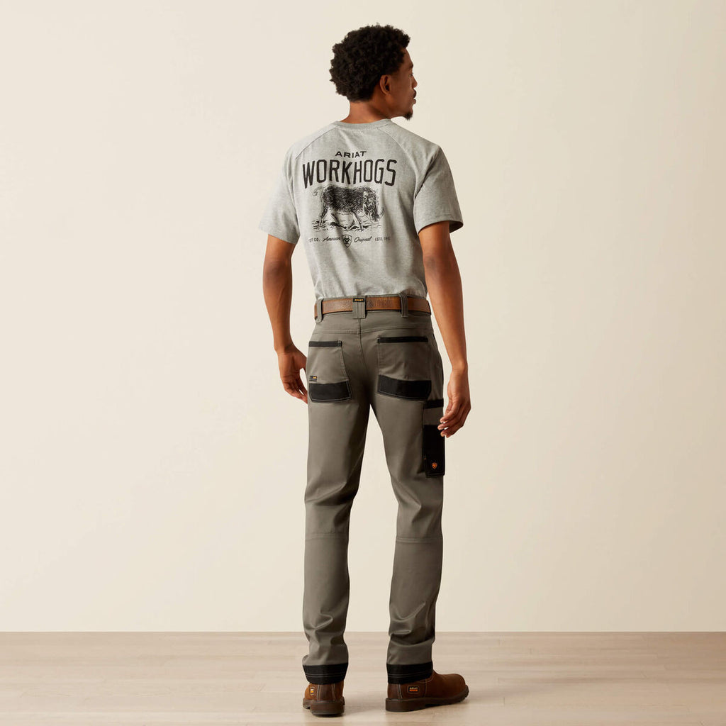 Ariat Rebar M8 Modern DuraStretch Cargo Pant — Fox Hunter, manufacturer back view