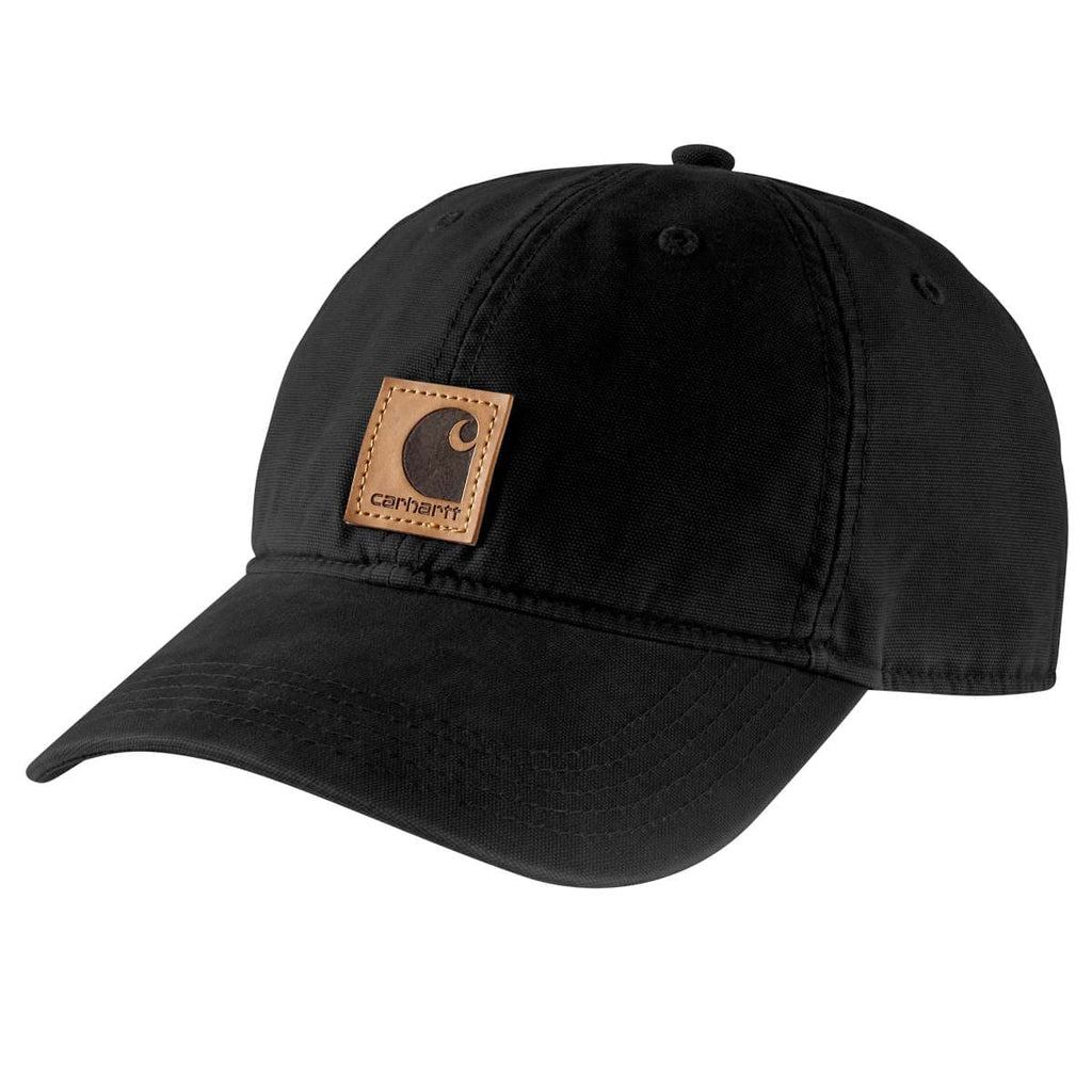 Carhartt Odessa Leatherette Cap — 001-Black, manufacturer product image