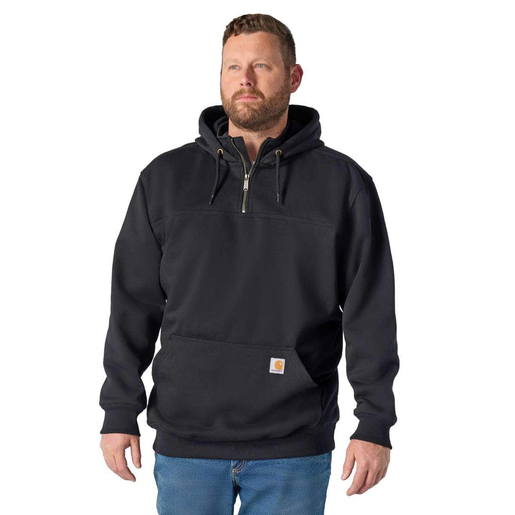 Carhartt Rain Defender Loose Fit Heavyweight Quarter-Zip Sweatshirt — 001-Black, manufacturer product photo