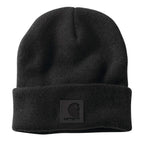 Carhartt Tonal Patch Beanie — 001-Black, manufacturer product photo