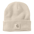 Carhartt Tonal Patch Beanie — A16-Oat Milk, manufacturer product photo