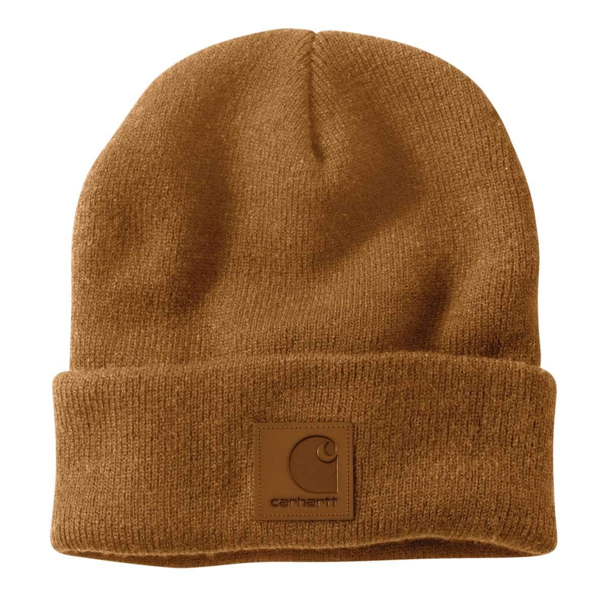 Carhartt Tonal Patch Beanie — BRN-Carhartt Brown, manufacturer product photo
