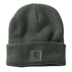 Carhartt Tonal Patch Beanie — G15-Forestry Green, manufacturer product photo