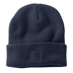 Carhartt Tonal Patch Beanie — NVY-Navy, manufacturer product photo