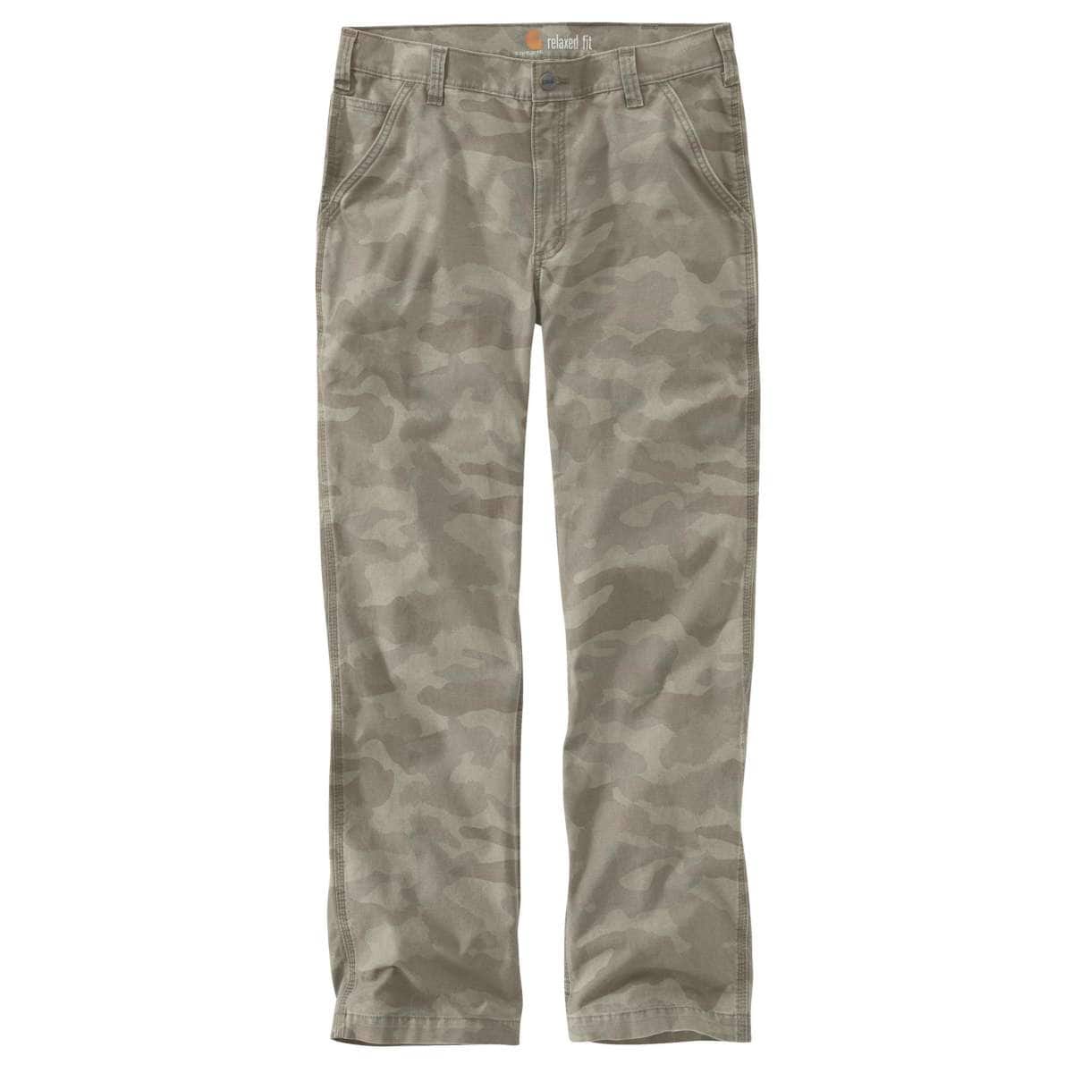 Carhartt Rugged Flex Rigby Dungaree — A51-Fossil Tan Camo, manufacturer product image