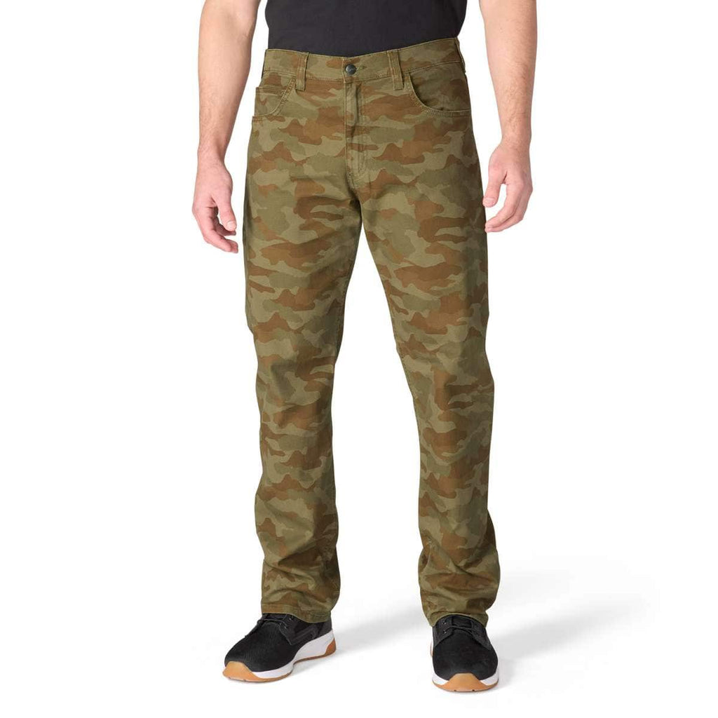 Carhartt Rugged Flex® Relaxed Fit Canvas 5-Pocket Work Pant — GP5-Army Green Camo, manufacturer product image
