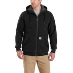Carhartt Rockland Sherpa Lined Hooded Sweatshirt — 001-Black, manufacturer product photo