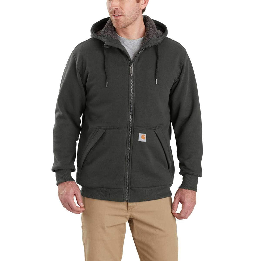 Carhartt Rockland Sherpa Lined Hooded Sweatshirt — 306-Peat, manufacturer product photo