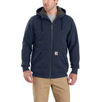 Carhartt Rockland Sherpa Lined Hooded Sweatshirt — 472-New Navy, manufacturer product photo