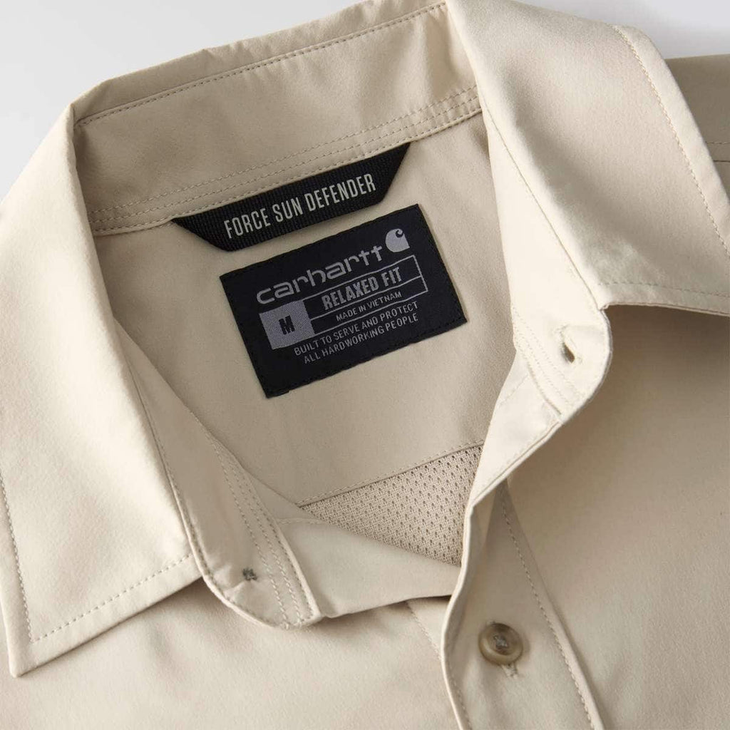 Carhartt Force Sun Defender™ Relaxed Fit Lightweight Short-Sleeve Shirt — EC0-Cobblestone, additional manufacturer view