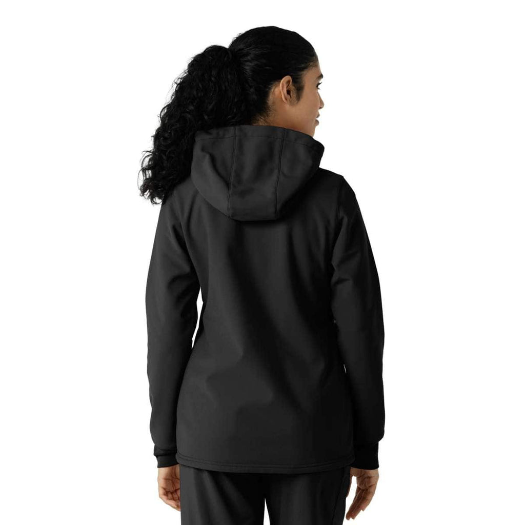 Carhartt Women's Bonded Fleece Scrub Hoodie — Black, additional manufacturer view