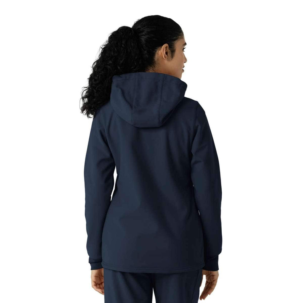 Carhartt Women's Bonded Fleece Scrub Hoodie — Navy, additional manufacturer view