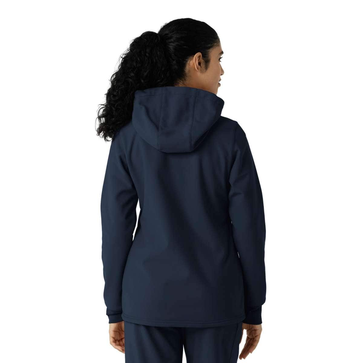 Carhartt Women's Bonded Fleece Scrub Hoodie — Navy, additional manufacturer view