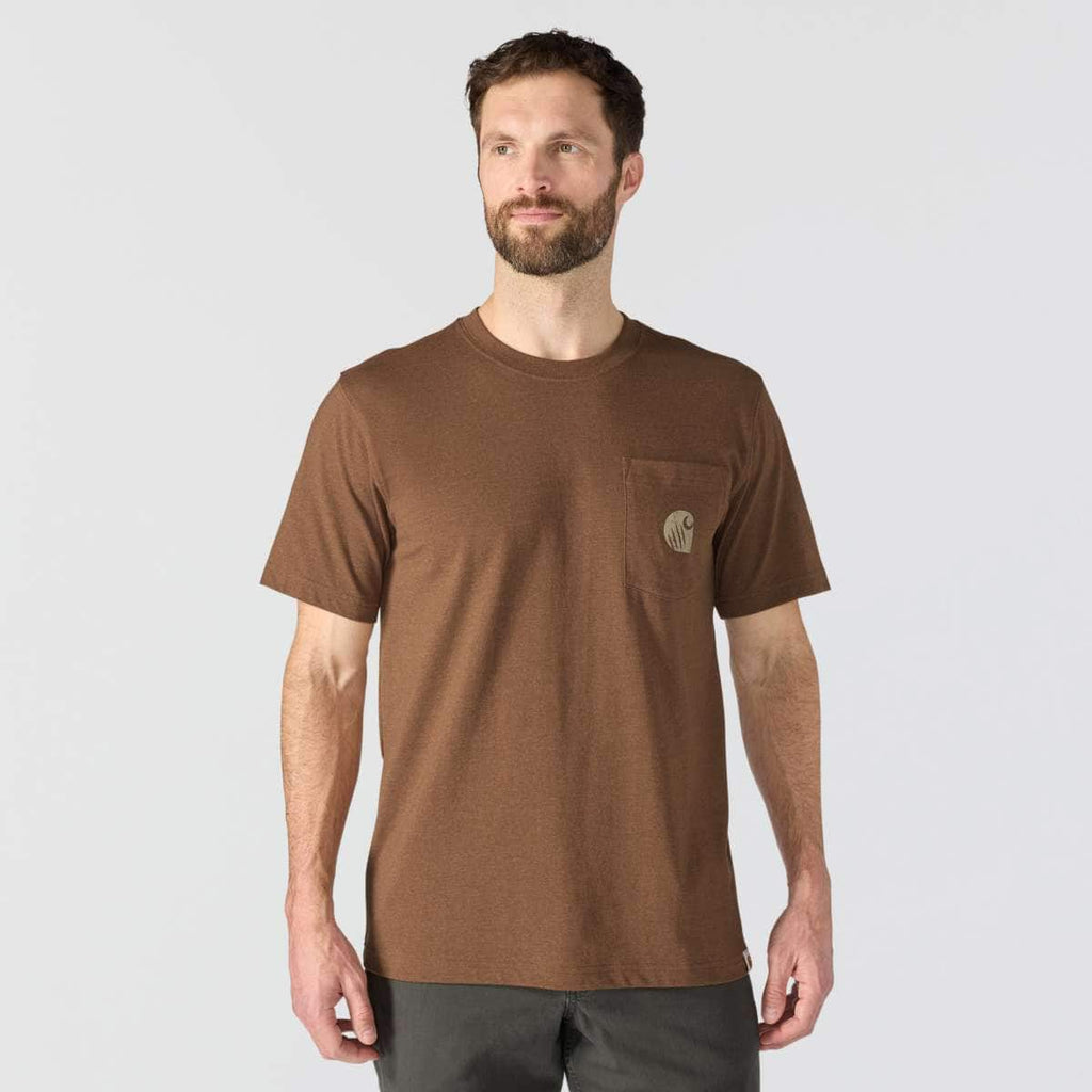 Carhartt Irvine Bear T-Shirt — RC8-Red Duck Heather, additional manufacturer view