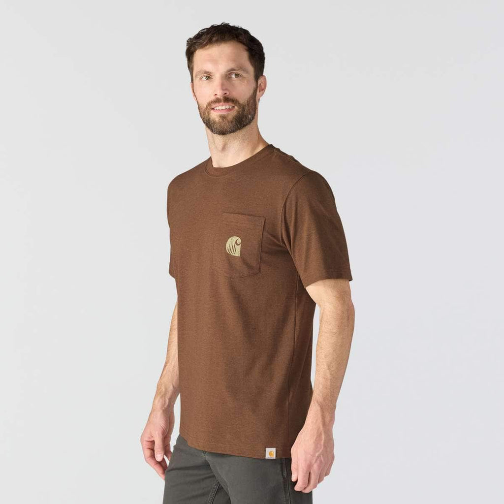 Carhartt Irvine Bear T-Shirt — RC8-Red Duck Heather, additional manufacturer view
