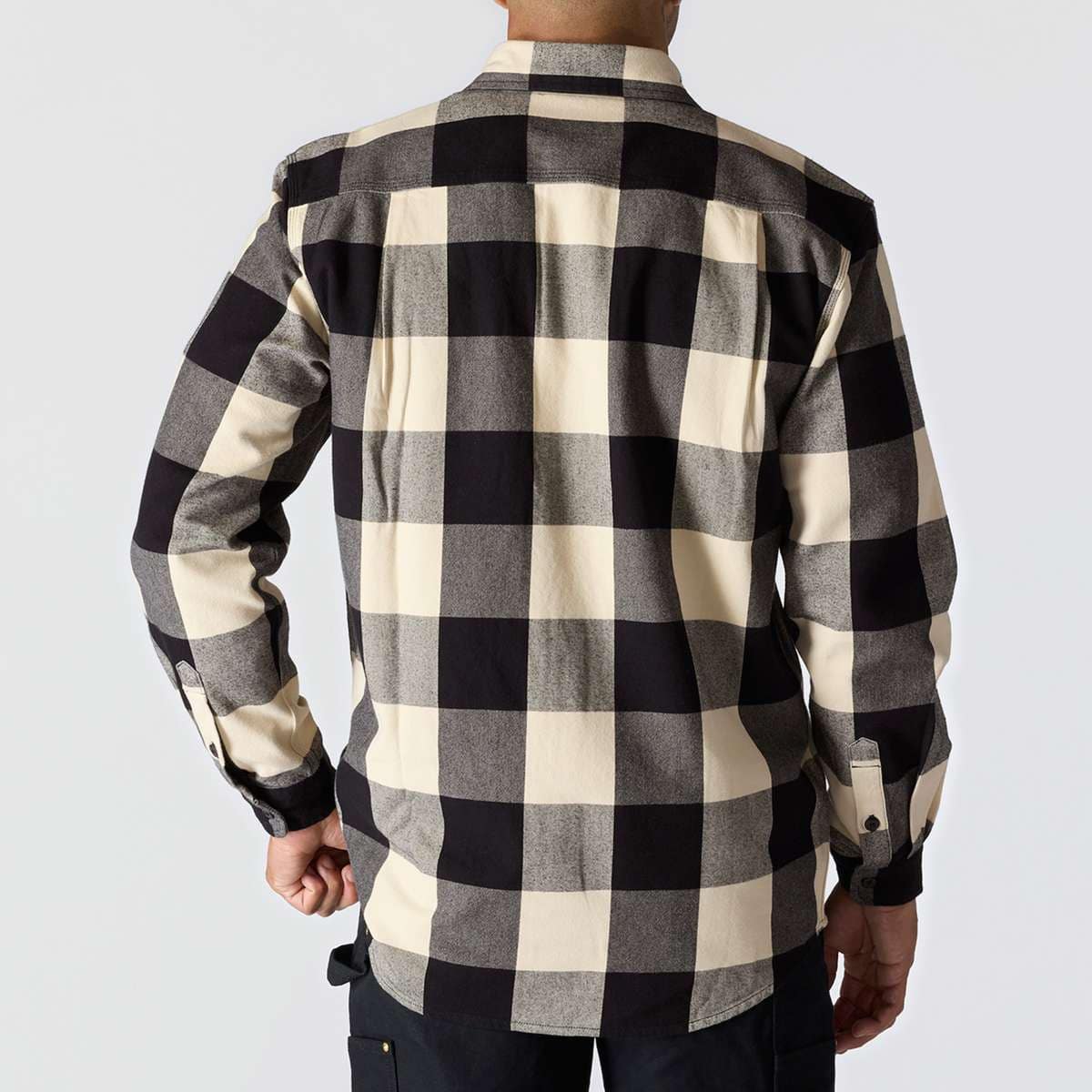 Carhartt Loose Fit Heavyweight Flannel Long-Sleeve Plaid Shirt — A16-Oat Milk, additional manufacturer view