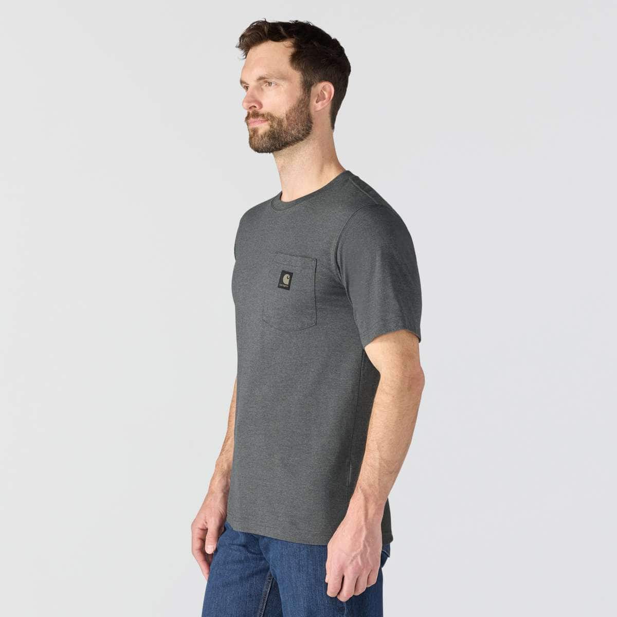 Carhartt Irvine Relaxed Block Camo T-Shirt — CRH-Carbon Heather, additional manufacturer view