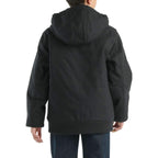 Carhartt Kids Youth Canvas Active Jacket — Caviar Black-K01, back