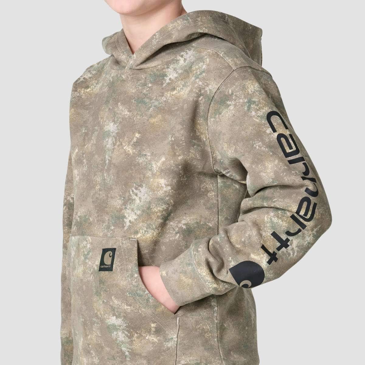 Carhartt Long-Sleeve Faded Camo Sweatshirt — CR39-Faded Camo, additional manufacturer view