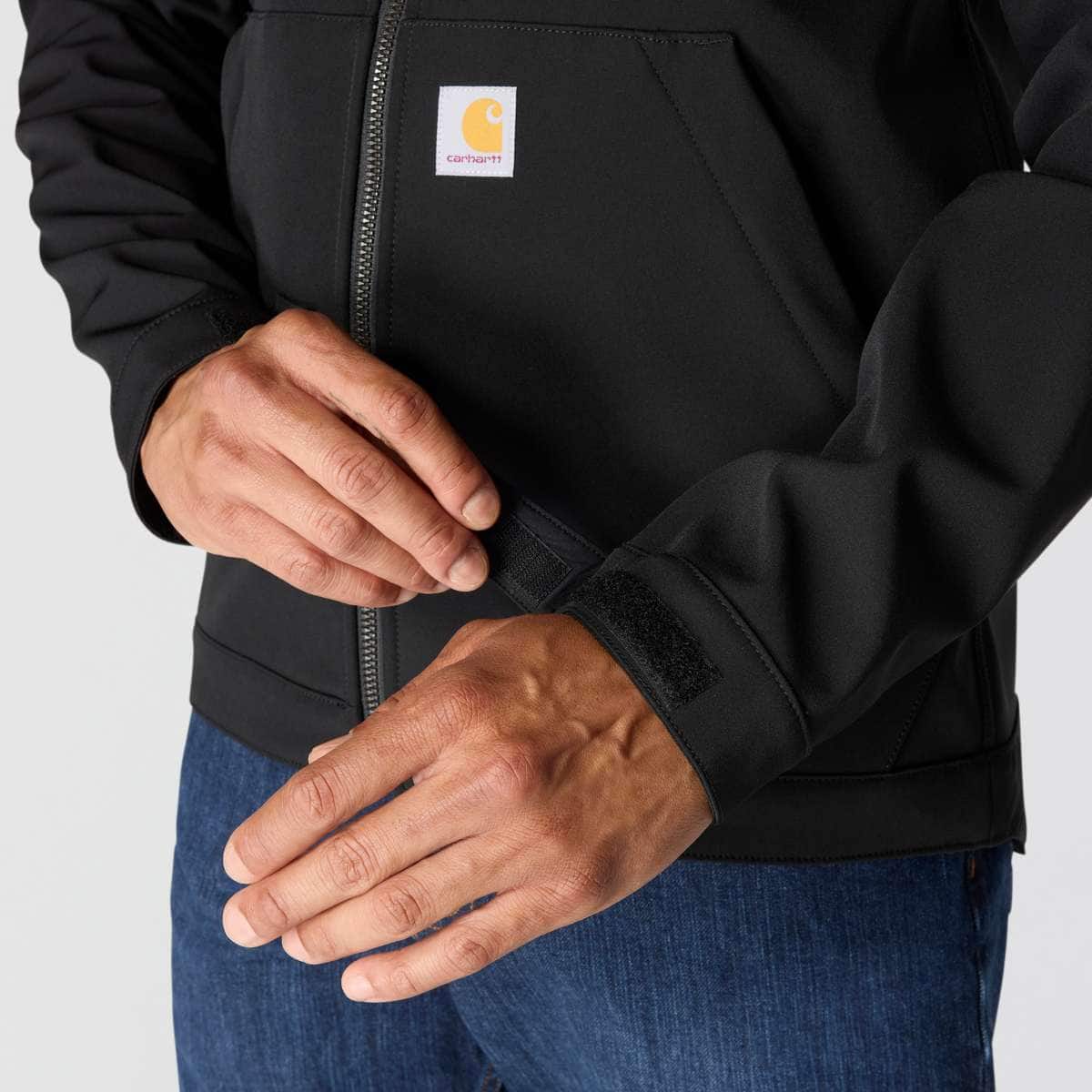 Carhartt Rain Defender® Relaxed Fit Softshell Jacket — Black, additional manufacturer view