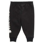 Carhartt Kids Fleece Logo Sweatpant (Infant/Toddler) — Black-K01, back