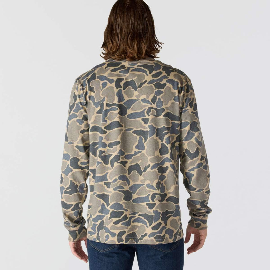 Carhartt Relaxed Fit Heavyweight Long-Sleeve Pocket Camo Logo Graphic T-Shirt — GM5-Khaki Vintage Camo, additional manufacturer view