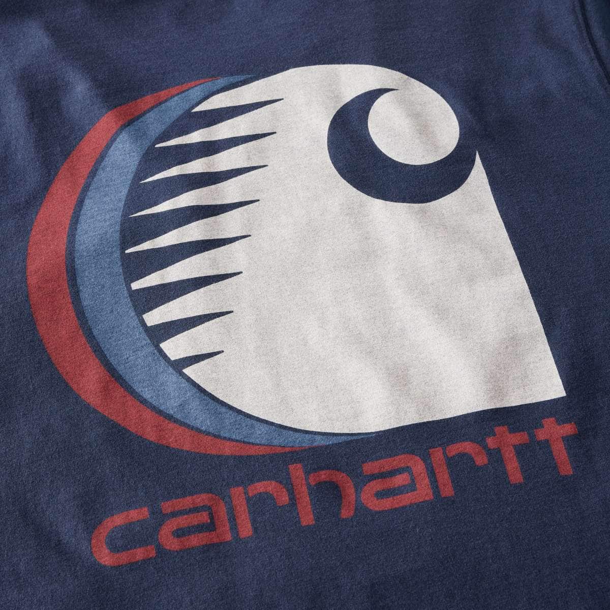 Carhartt Irvine Relaxed C Logo T-Shirt — I26-Navy, additional manufacturer view