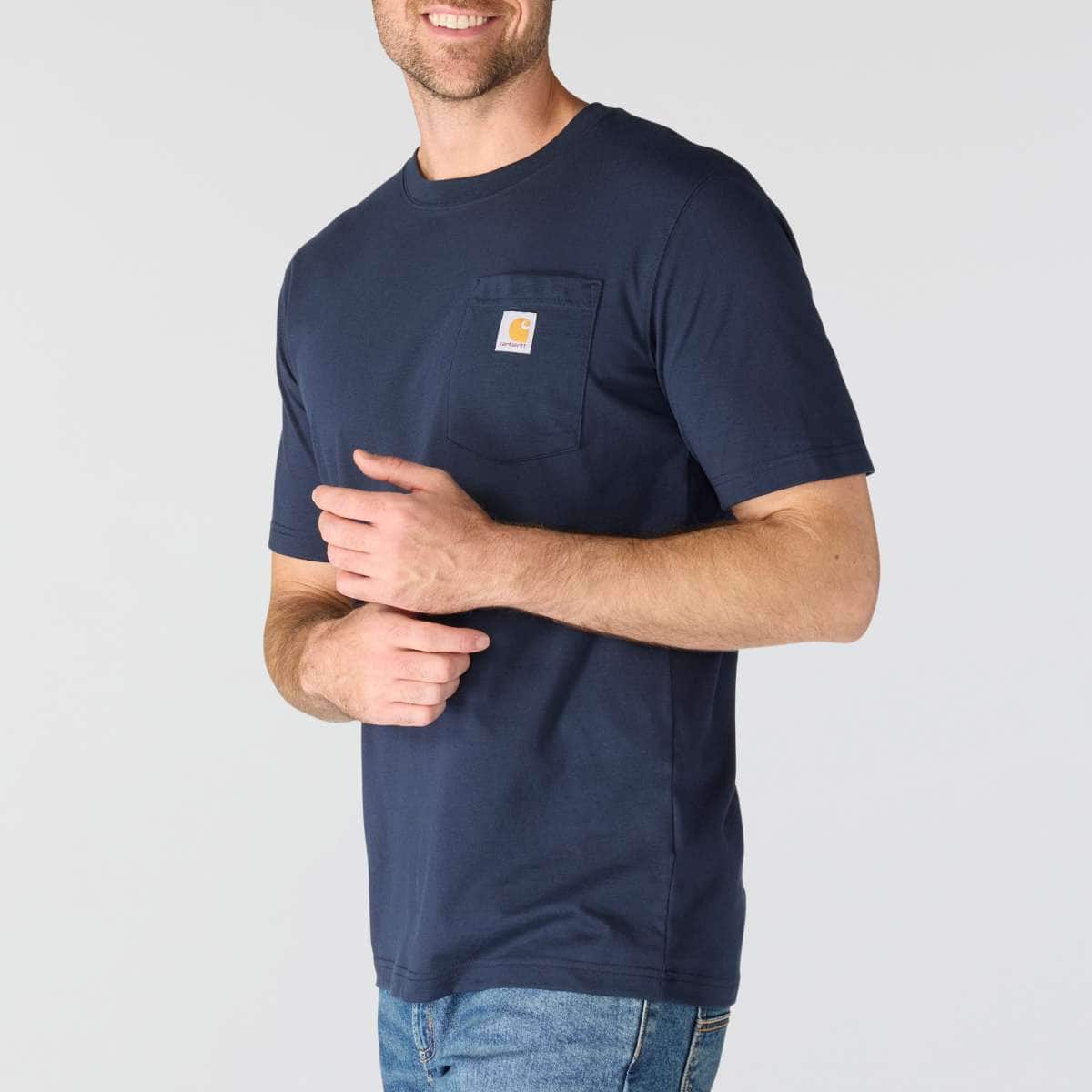 Carhartt Irvine Relaxed C Logo T-Shirt — I26-Navy, additional manufacturer view