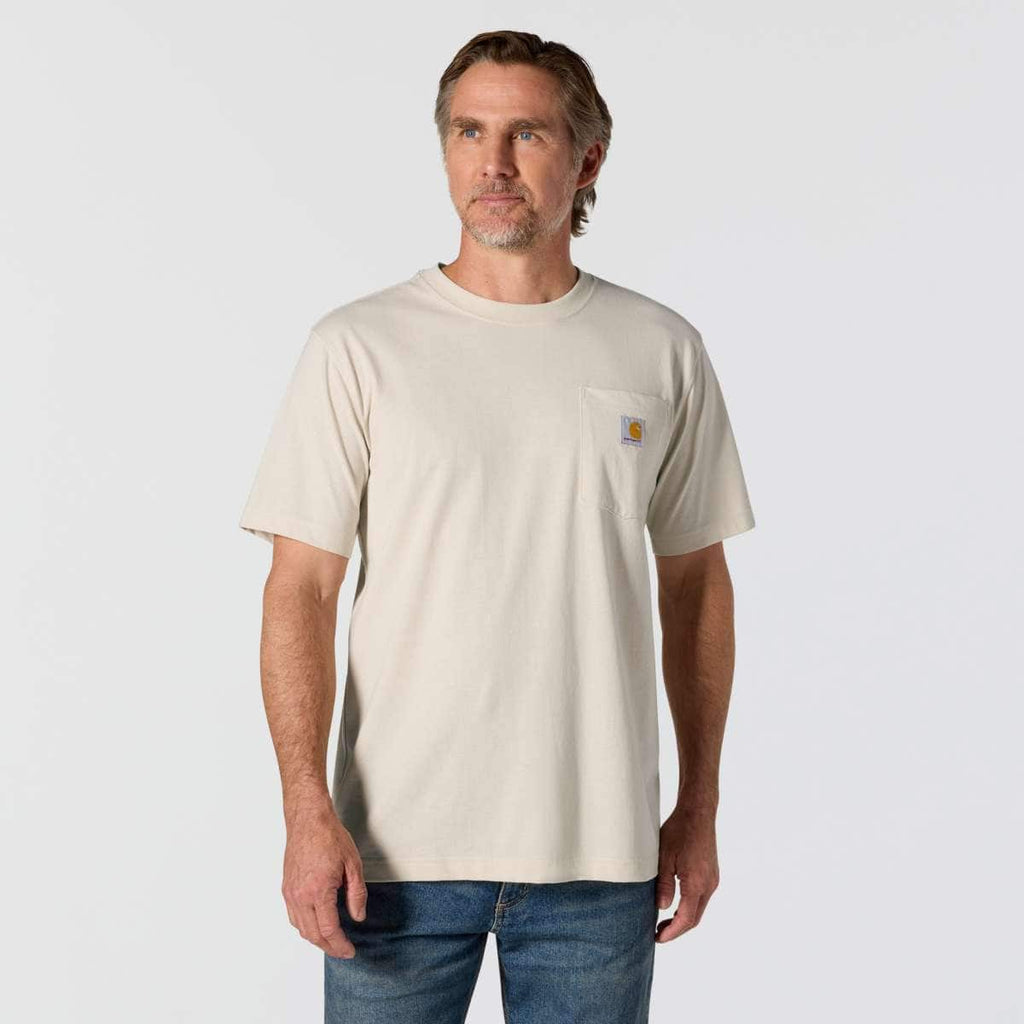 Carhartt Irvine Relaxed Hardworking T-Shirt — A16-Oat Milk, additional manufacturer view