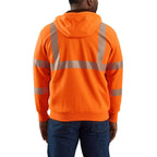 Carhartt High-Visibility Rain Defender Thermal-Lined Full Zip Class 3 Sweatshirt — Bright Orange, additional manufacturer view