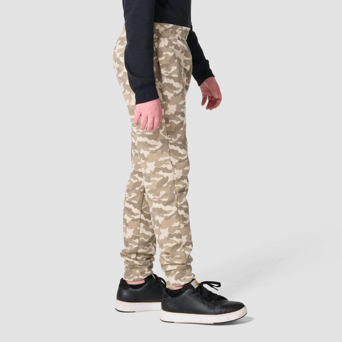 Carhartt Kids Fleece Sand Camo Logo Sweatpant (Child) — Sand-CT57, side