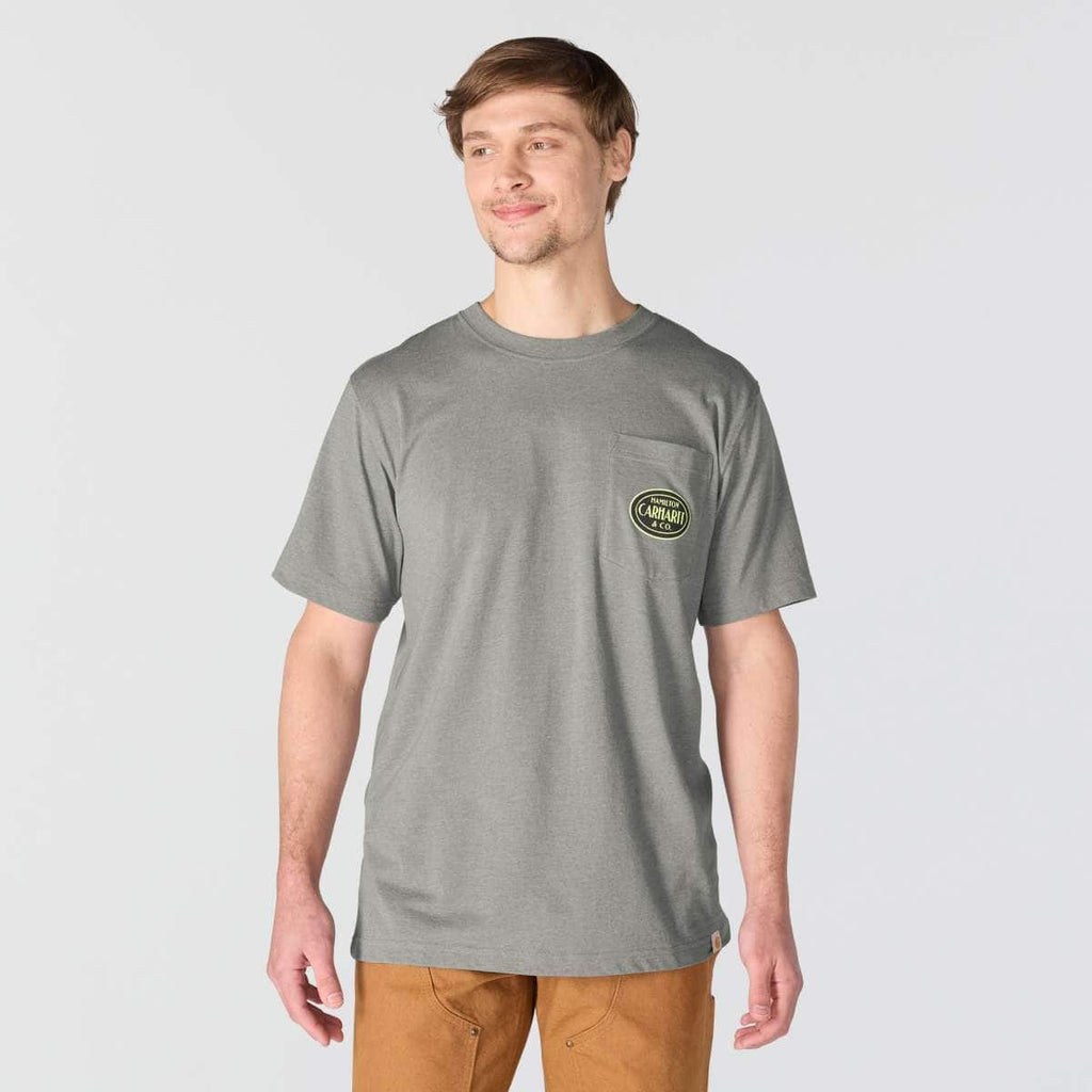 Carhartt Irvine Relaxed Pit Stop T-Shirt — E87-Weathered Ash Heather, additional manufacturer view