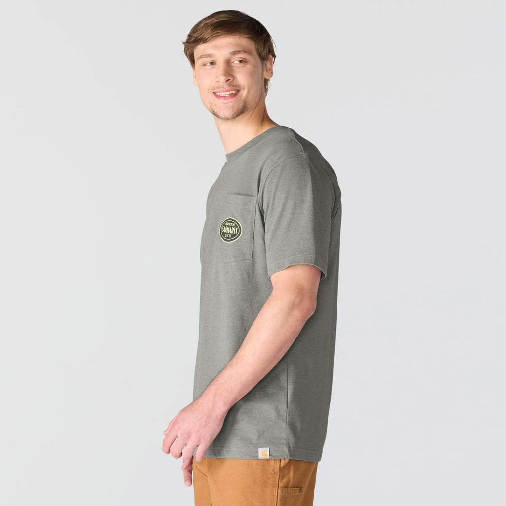 Carhartt Irvine Relaxed Pit Stop T-Shirt — E87-Weathered Ash Heather, additional manufacturer view