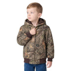 Carhartt Kids Canvas Insulated Hooded Camo Jacket Toddler — CR27-Mossy Oak Country DNA, product photograph