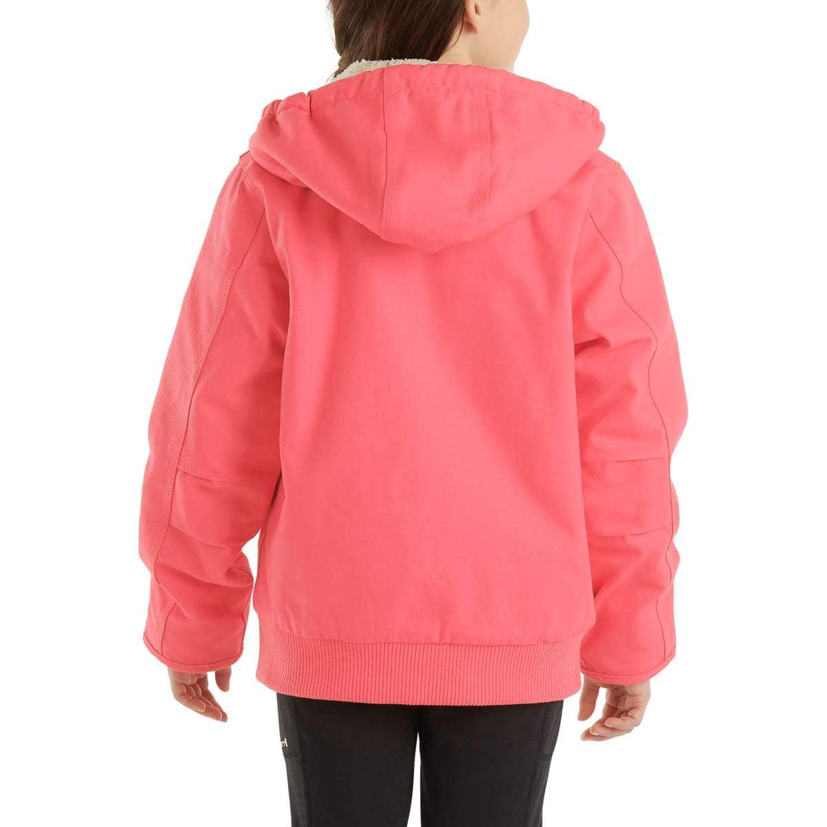 Carhartt Kids Child Canvas Active Jacket — Med Pink-P391, back